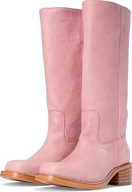 Frye Campus 14L Cowboy Women's Boots Pink : 9 B - Medium, Leather