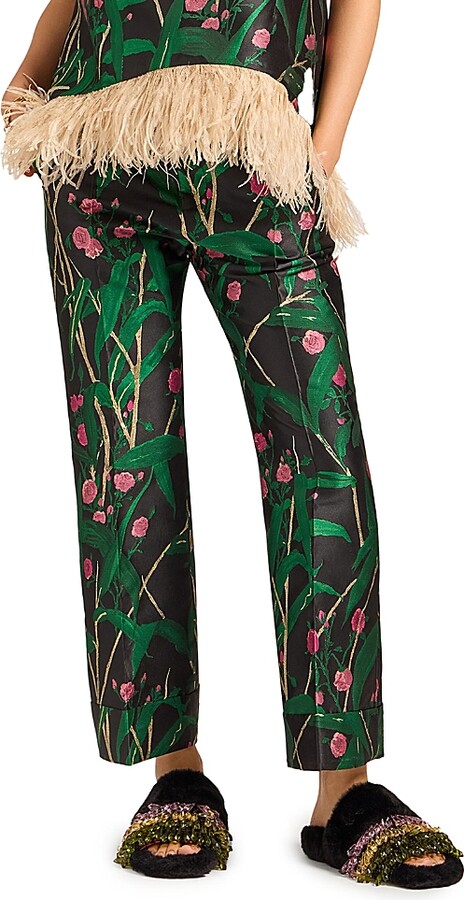 La DoubleJ Hendrix Pants Bamboo Jacquard Black