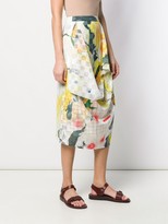 Thumbnail for your product : Chalayan Draped Printed Skirt
