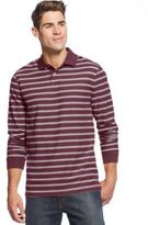 Thumbnail for your product : Club Room Striped Long-Sleeve Performance Polo