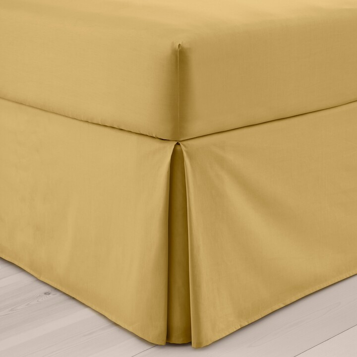 Dunelm Pure Cotton Valance Yellow ShopStyle Bed Skirts & Daybed Covers