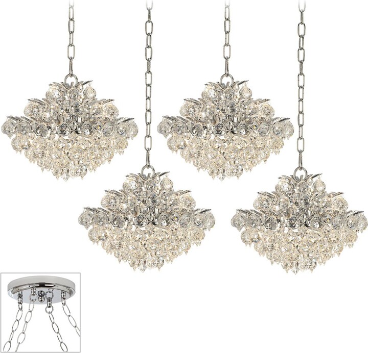 Vienna Full Spectrum Chrome Mini Swag Pendant Chandelier Crystal 4