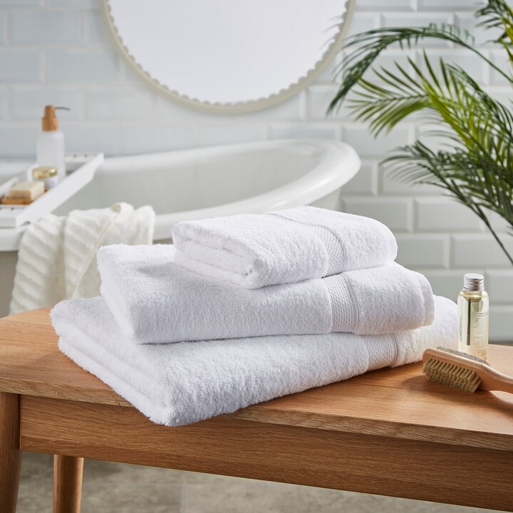 Dunelm White Luxury Organic Cotton Towel White ShopStyle
