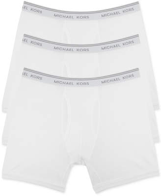 Michael Kors Men's Essentials Cotton Boxer Briefs, 3-Pack