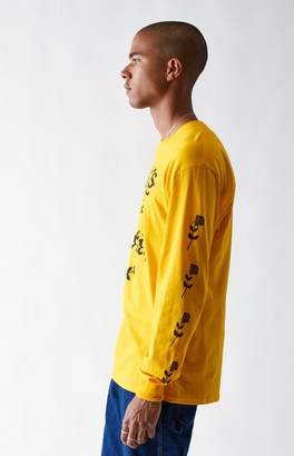 PacSun Thanks Yellow Long Sleeve T-Shirt