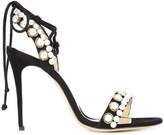 Thumbnail for your product : Monique Lhuillier pearl detail stiletto sandals
