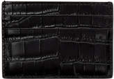 Thumbnail for your product : Versace Black Croc Medusa Card Holder