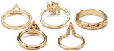 Thumbnail for your product : Forever 21 Geo Hashtag Midi Ring Set