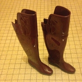 Thumbnail for your product : Fendi Burgundy Rubber Boots