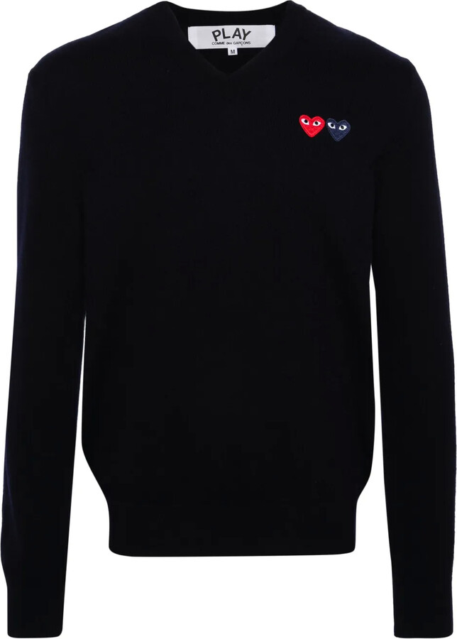 Comme des Garçons PLAY Heart-Patch Wool Jumper
