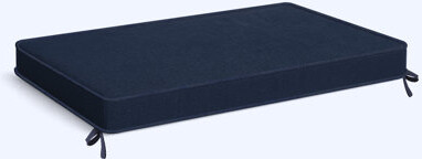 Latitude Run 2''H Custom anti-slip Size Bench Cushion For Indoor/Outdoor with Premium 75D High-Resilience Foam(with Double Piping & 2 Cushion Ties)