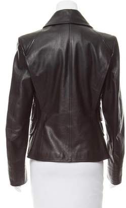 Calvin Klein Collection Structured Leather Jacket