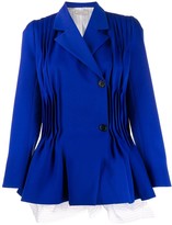 Thumbnail for your product : Nina Ricci Pleat Detail Flared Blazer Jacket