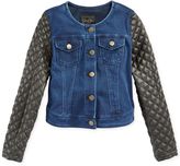 Thumbnail for your product : Jessica Simpson Girls' Charly Faux Leather Jacket