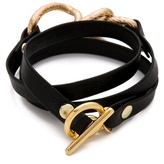 Thumbnail for your product : Gorjana Parker Leather Wrap Bracelet
