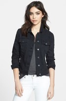 Thumbnail for your product : Paige Denim 'Vermont' Distressed Denim Jacket (Vintage Black)
