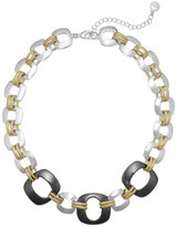 Thumbnail for your product : Alfani Tri-Tone Link Short Necklace