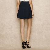 Thumbnail for your product : Ralph Lauren Blue Label Lace-Up Linen-Blend Skirt
