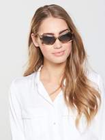Swarovski Rectangle Sunglasses - Light Beige