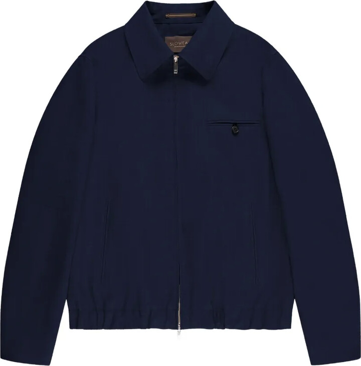 Montedoro Collared Zip Bomber Jacket