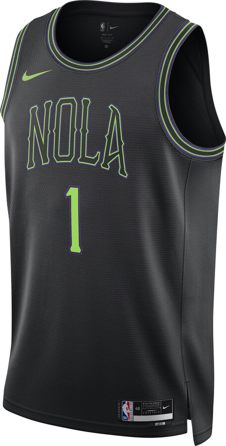 Nike Zion Williamson New Orleans Pelican City Edition 2023/24 Men's Dri-FIT NBA Swingman Jersey in Black | DX8511-012