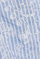 Thumbnail for your product : Nicholas Embroidered Striped Broderie Anglaise Mini Dress