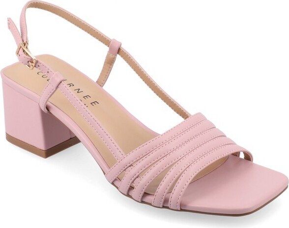 Journee Collection Journee Women's Shayana Medium and Wide Width Dress Sandals, Bone 11W