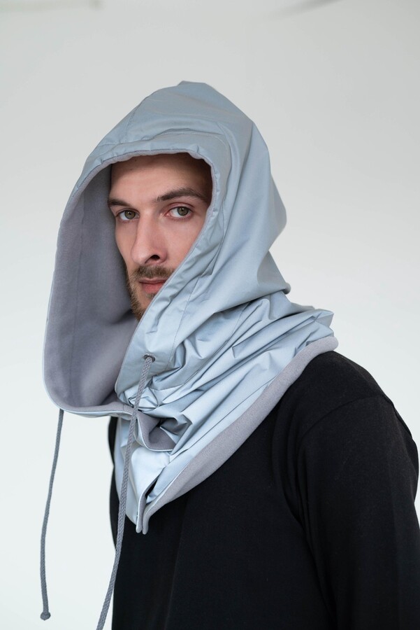 Etsy Waterproof Reflective Detached Hooded Scarf Rainproof Warm Cowl Hood