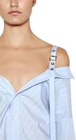 Thumbnail for your product : Ambush Ots Striped Cotton Shirt W/ Belt Straps