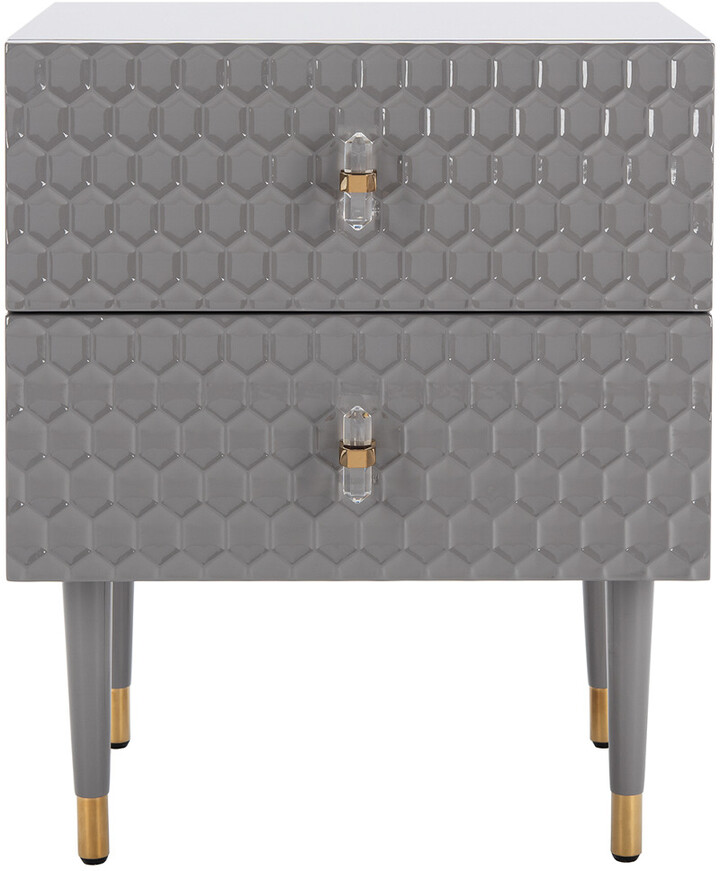 Safavieh Couture Neptune 2 Drawer Side Table