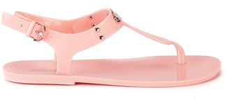 MICHAEL Michael Kors Women's MK Plate Jelly Sandals Pale Pink