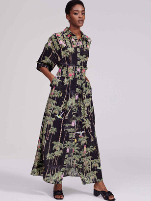 Maxi Silk Shirt Dress | Shop the world 