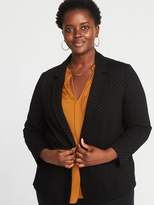 Thumbnail for your product : Old Navy Ponte-Knit Textured-Dot Plus-Size Blazer