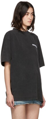 Balenciaga Black Cotton Logo T-Shirt