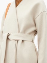 Thumbnail for your product : Harris Wharf London Double-breasted Belted Wool Coat - Cream