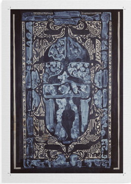 World Menagerie Vintage Abstract Print CLXIII -Canvas Print Only - NOT FRAMED