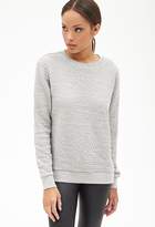 Thumbnail for your product : Forever 21 Textured Diamond Sweatshirt