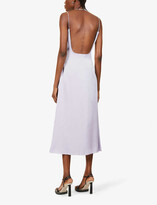 Thumbnail for your product : Amy Lynn Jolie plunge-neck satin midi dress