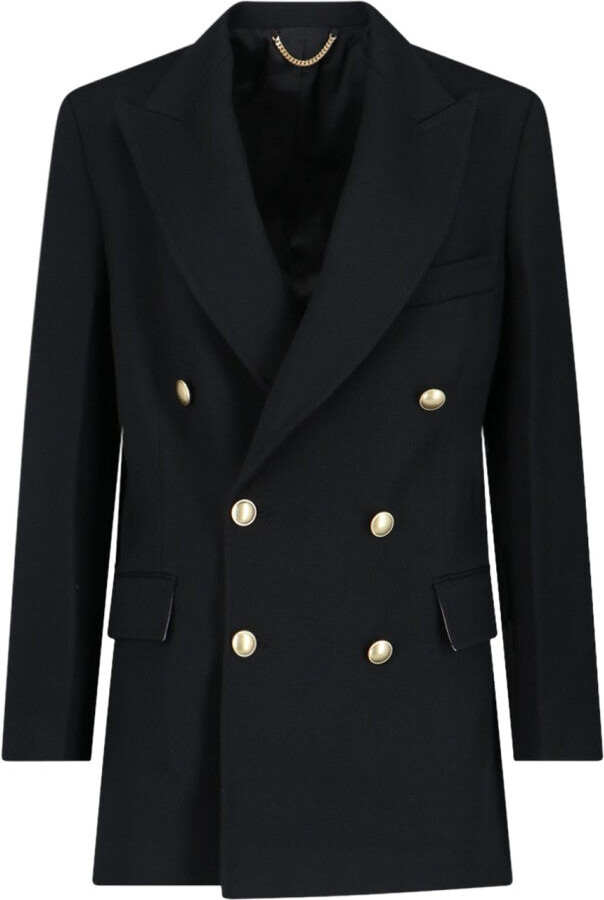 Victoria Beckham Double-Breasted Blazer - Black
