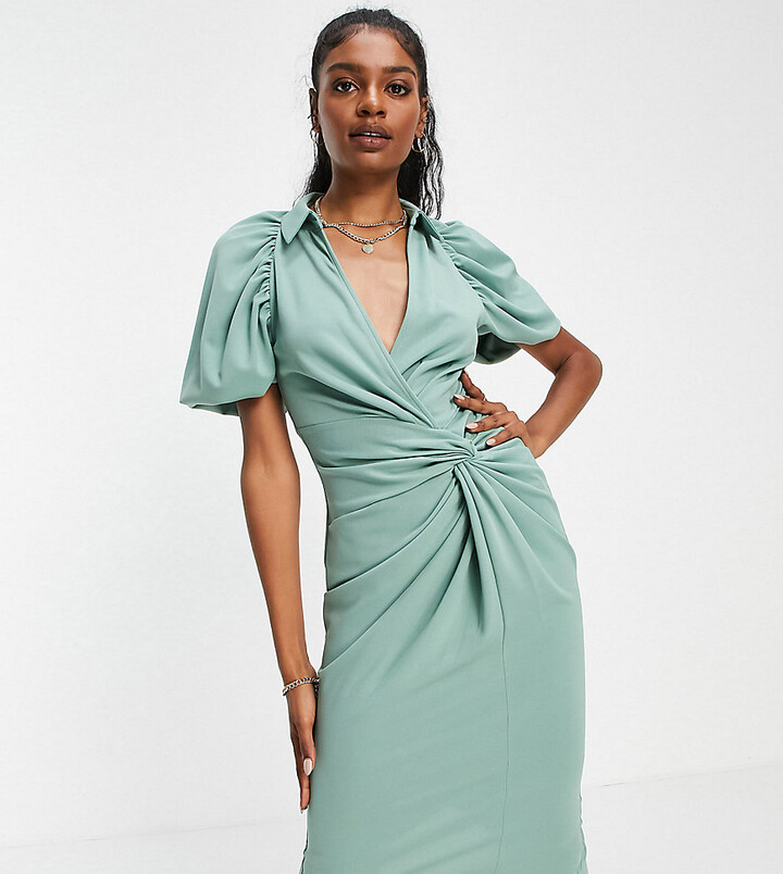 Knot Wrap Dress | Shop the world's largest collection of fashion | ShopStyle