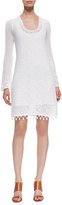 Thumbnail for your product : Lilly Pulitzer Athena Long-Sleeve Cotton Crochet Sweaterdress