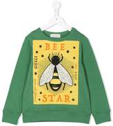 Thumbnail for your product : Gucci Kids Be Star print sweatshirt