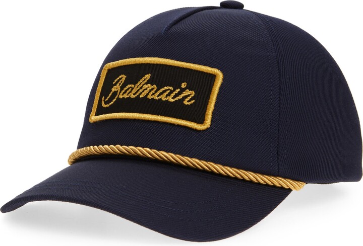 Balmain Hand-Print Baseball Cap ShopStyle Hats - Main Image