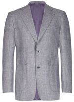 Thumbnail for your product : Collezione Wool Blend 2 Button Jacket with Linen