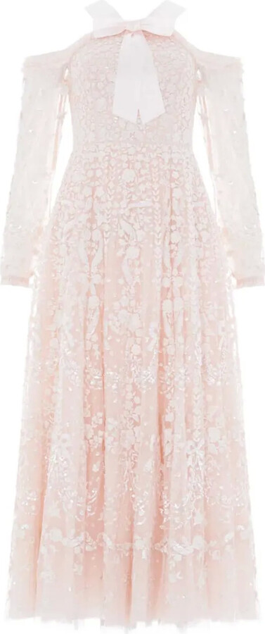 Needle & Thread Embroidered-Flowers Maxi Dress