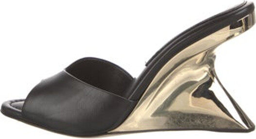 Tamara Mellon Leather Slides Black Includes Box & Dust Bag Unfortunately, due to restrictions, this item may not be eligible for shipping in all areas.