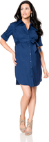 Thumbnail for your product : A Pea in the Pod Convertible Sleeve Maternity Shirt Dress