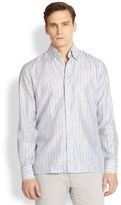 Thumbnail for your product : Canali Striped Cotton Sportshirt