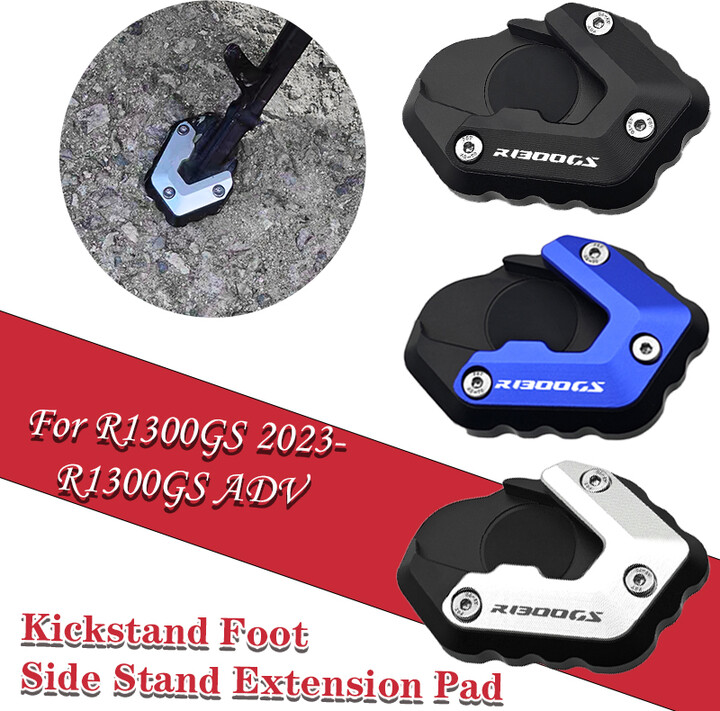 For BMW R1300GS R1300 GS ADV Adventure r1300gs adv 2023-2025 Motorcycle Kickstand Foot Side Stand Extension Pad Support Plate