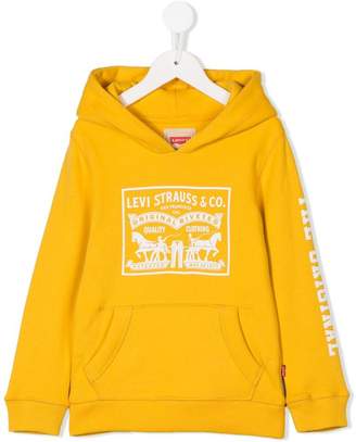 Levi's Kids logo print hoodie